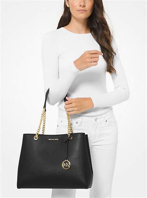 michael kors susannah lg tote|Michael Kors Susannah Large Saffiano Leather East West .